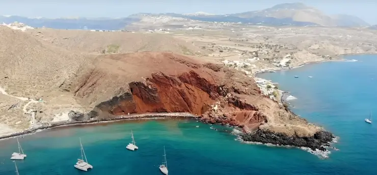 locuri de vizitat in grecia santorini red beach